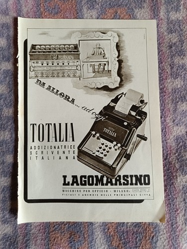 Pubblicità 1942 totalia - 1942,