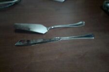 coppia coltello e paletta x dolce tipo silver plated senza marchio vintage leggi