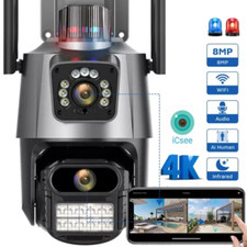 Telecamera IP wireless 8 MP 4K WIFI esterno CCTV PTZ sicurezza domestica intelligente IR Cam IP66