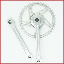 NOS SIAMT GUARNITURA ALLUMINIO 40t 1/8 170mm COTTERED ANNI 30 VIANZONE OLD VINTAGE NUOVA