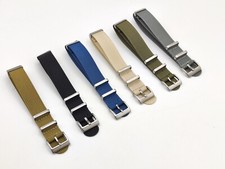 ONE MORE cinturino Premium Nylon 18 20 22 Mm Verde Nero khaki Blu militare