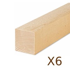 Trave quadrata in legno abete