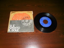 VINILE 45 GIRI ADRIANO CELENTANO SI E' SPENTO IL SOLE-LA MEZZA LUNA JOLLY 20178