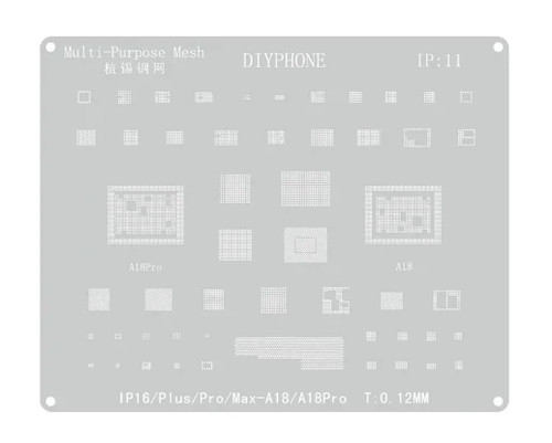 Stencil per reballing chip - ic,