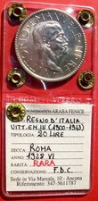 20 lire 1928 LITTORE Periziato FDC Regno Vittorio Emanuele III ( 1901 - 1943 )