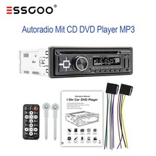 Autoradio Con Lettore CD DVD MP3 USB Bluetooth FM AUX Ingresso Radio Singolo 1 DIN