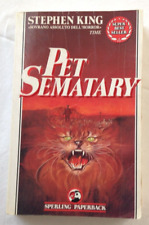 STEPHEN KING PET SEMATARY  PRIMA EDIZIONE 1989 SPERLING PAPERBACK