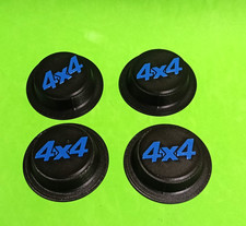 4 TAPPI COPRIMOZZO LOGO 4x4 VERDE PER FIAT PANDA 141  BORCHIE STEMMA