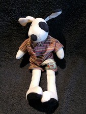 Doudou peluche chien noir - chien, et