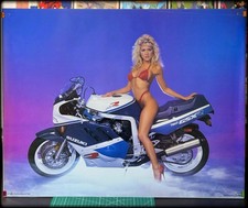 Poster Moto Pin Up Vintage
