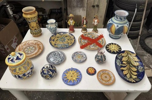 Lotto ceramica smaltata - lotto, e