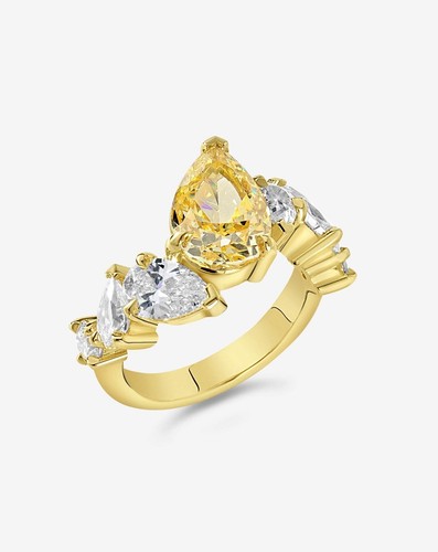 Anello fidanzamento oro - di, in