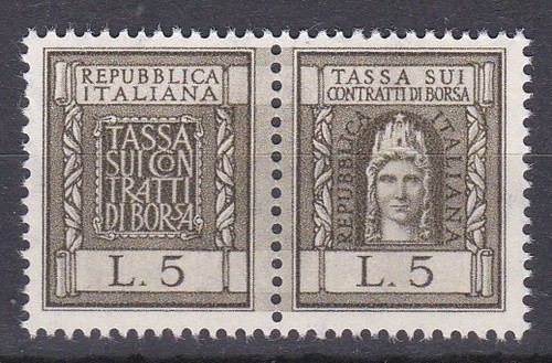 Italia 1957 marca da bollo - italia,