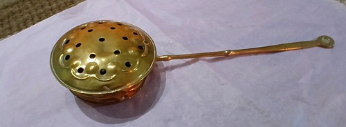 Antique brass miniature - miniature, bed