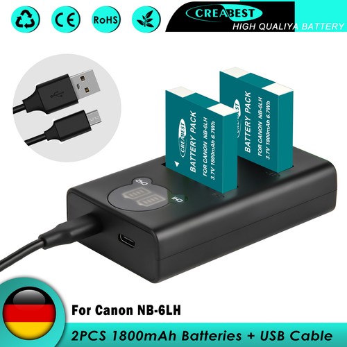 Batteria 6lh per canon - nb-6lh,
