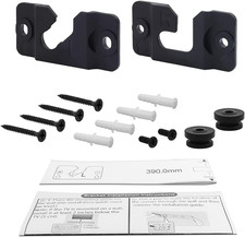 1 Pair of Black Wall Mount