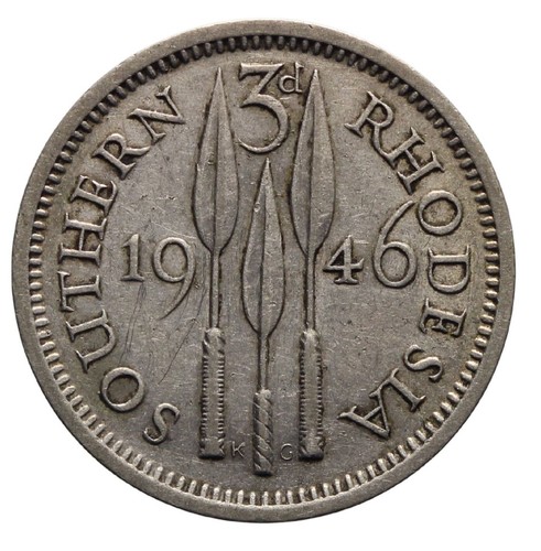 Rhodesia 3 pence - rhodesia,