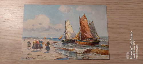 Cartolina fantasia barche - , a
