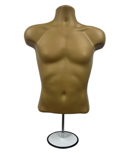 Manichino busto uomo bronzo - -,