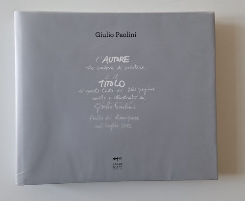 Giulio paolini autore che - giulio,