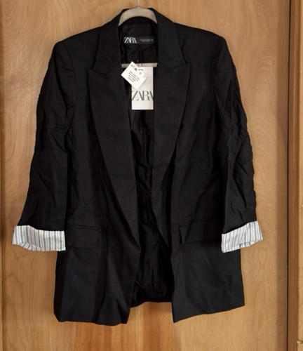 Blazer donna zara misto lino - blazer,