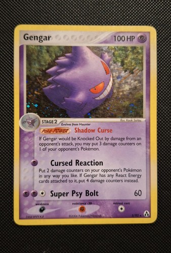 Pokémon gengar tcg card - card, 5/92