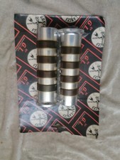 manopole grips moto custom chrome universali 1"