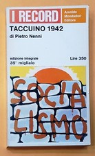 76384 Pietro Nenni - TACCUINO 1942 (ediz. Integrale) - Mondadori 1967 (I ediz.)