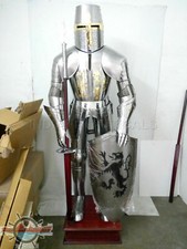 Medieval Knight Suit of Armor XVth Century Combat Full Body Armour shield