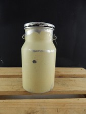 ANTICO INTROVABILE CONTENITORE BIDONE ALLUMINIO PER IL LATTE PRIMA META' 900