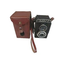 Lubitel 2 6x6cm fotocamera medio formato pellicola TLR con custodia - vintage funzionante