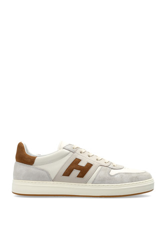 Hogan gray leather sports - leather,