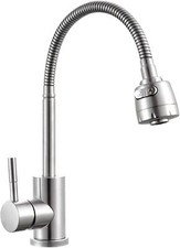 Rubinetto da cucina in acciaio flessibile con doccetta