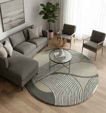 Tappeto moderno trapuntato a