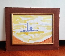 Virgilio Guidi acquarello su carta 24x32 opera unica