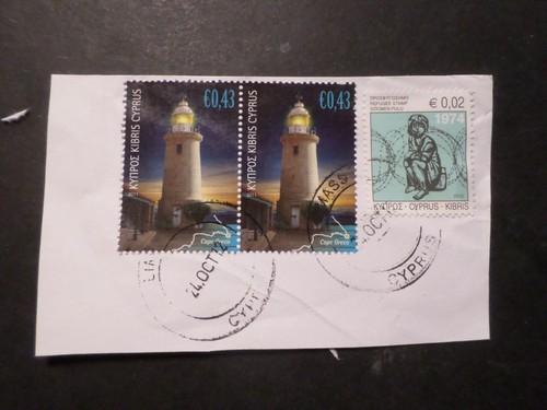 Chypre kibris lot 2 timbres - kibris,