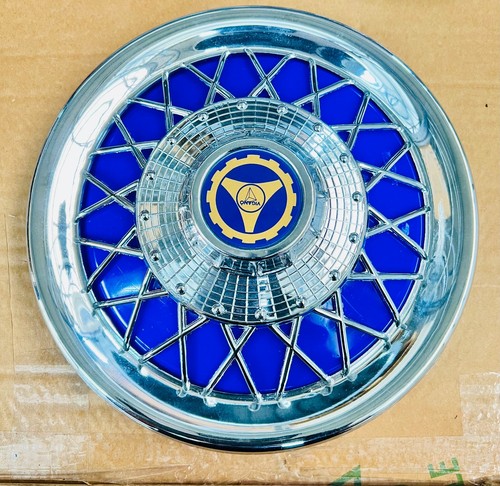 Copri cerchio cromato blu - cerchio,