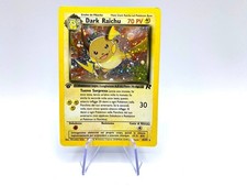 Pokemon Dark Raichu 83/82 Team Rocket Rara Holo Prima Edizione Italiano POOR