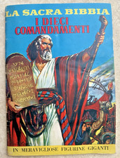 ALBUM  LAMPO 1964 LA SACRA BIBBIA - I DIECI COMANDAMENTI COMPLETO - BELLO RARO