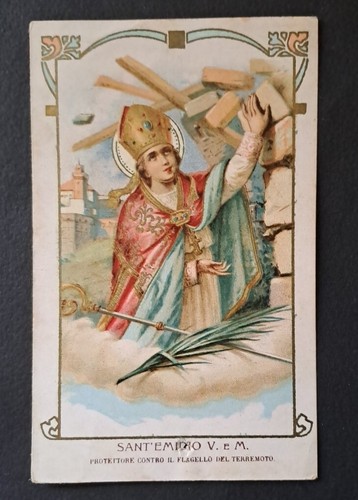 Antico santino holy card - a3,