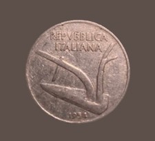 Moneta 10 Lire Repubblica Italiana 1954  Rara TRATTABILE