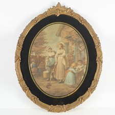 Antica incisione stampa quadro