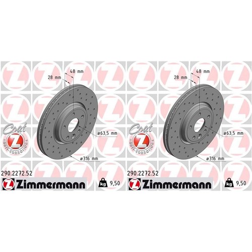 Zimmermann dischi frenanti - 2x,