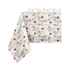 Tovaglia Cotone Tirolese Cuori Bolzano 100% cotone Made in Italy