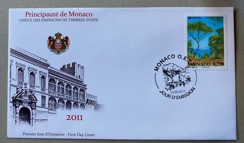 Monaco fdc europa macchia - fdc,