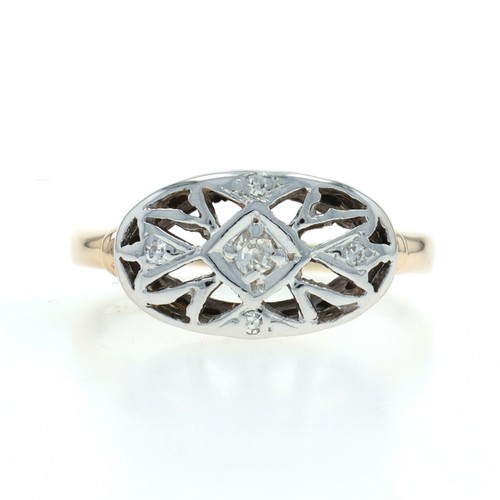 Oro giallo diamante vintage - diamante,