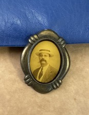 Spilla con foto Vintage, Ritratto antico di uomo con baffi Anni ‘30