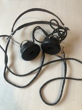 CUFFIA TYPE E Marca BRUNET PARIS PER RADIO TRASMETTITORI MILITARI FRANCESE 2GM