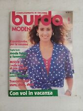 Burda 1989/6 rivista cucito con cartamodelli: guardaroba vacanze, taglie forti