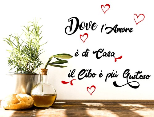 Adesivi murali cucina - adesivi, frasi